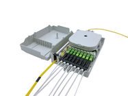 IP54 8 Port FTTH Fiber Optical Termination Box Mid Span Anti UV Shocking Resistance Gray PC Alloy
