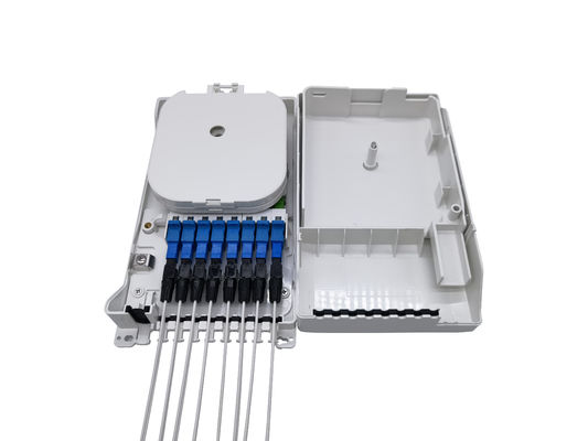 satın al Kapalı IP54 Duvara Monte Beyaz FTTH Fiber Optik Kablo Sonlandırma Kutusu Mini Kompakt 8 Çekirdek SC Adaptörü Çevrimiçi üretim