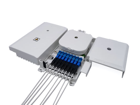 satın al 8 Port Plastik ABS Fiber Optik Sonlandırma Kutusu Kesilmemiş Optik Fiber Bölücü 1x8 Çevrimiçi üretim