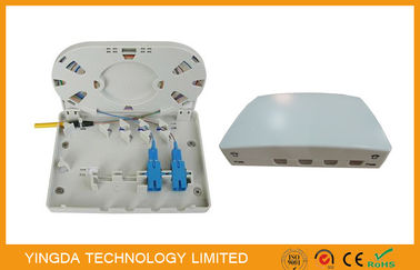 satın al ABS Alev Geciktirici Mini FTTx Fiber Optik Sonlandırma Kutusu / 4 Port Fiber Optik Yama Paneli Çevrimiçi üretim