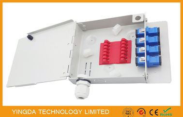 satın al Küçük Beyaz Fiber Optik Muhafazalar FC, SC, ST, LC Adaptörlü Duvar Montajı Çevrimiçi üretim