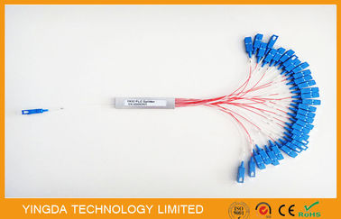 satın al GPON Pasif Çelik Boru Yüksek Performanslı PLC Fiber Optik Splitter G652D G657A1 G657A2 Hytrel Çevrimiçi üretim