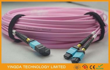 satın al Veri Merkezi Çok Modlu MTP MPO Kablosu Om4 Düz, Fiber Optik Yama Kablosu Komplesi Çevrimiçi üretim