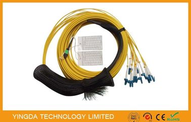 satın al Su geçirmez SM MTP MPO Kablosu, Çekme Göz Fişi ile 12 Çekirdekli Fiber Optik Kablo Çevrimiçi üretim