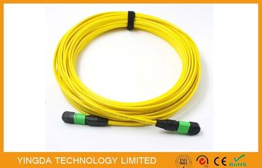 satın al SM MM FTTX MTP MPO Kablo 7.8 mm Halka, 24 Çekirdek Fiber Optik Yama Kablosu Çevrimiçi üretim