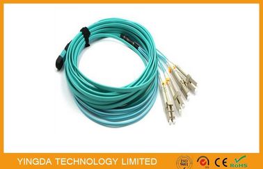 satın al MPO-8 LC 3 MTP MPO Kablo Yama Kablosu, QSFP + SR4 Optik Alıcılar ile Çevrimiçi üretim