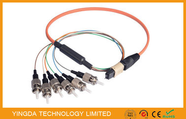 satın al Yuvarlak 8 Fiber MPO / ST Fan Out Kamyon Kablosu Om2, MTP Erkek Konnektör Jumper 900um Çevrimiçi üretim