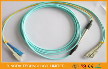 satın al SC-SC Modu Şartlandırma Patch Cord Duplex 50 / 125um OM3 10G Fiber Optik Kablo Çevrimiçi üretim