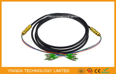 satın al FC / APC 4 Çekirdekli Optik Fiber Pigtails Yama Kablosu Kablosu Suya Dayanıklı Siyah, Uzunluk Özel Çevrimiçi üretim