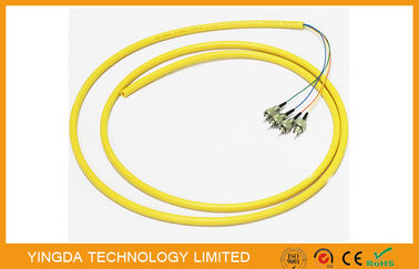 satın al ODF Bunchy Fiber Optik Pigtail 4 Çekirdek LSZH 0.9MM Sarı, Tek Modlu Pigtail Çevrimiçi üretim
