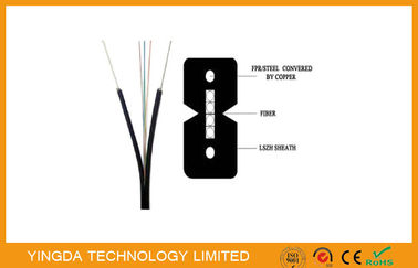 satın al Kapalı Bow tipi 4 Çekirdekli fiber optik FTTH Bırakma Kablosu Şekil - 8 GJXFH 2km / Drum Çevrimiçi üretim