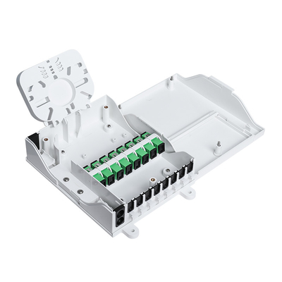 satın al 1x8 Splitter Beyaz FTTH SC / UPC Konnektörler ile NAP Kapalı Fiber Optik Sonlandırma Kutusu Çevrimiçi üretim