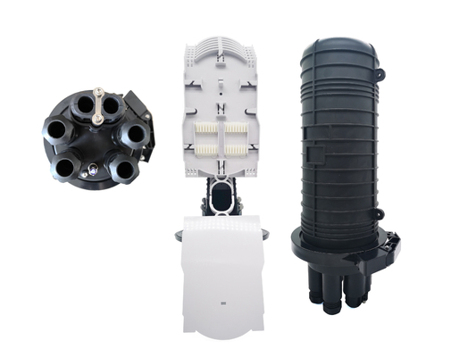 satın al Dış Mekan IP68 96 144 Çekirdek Fiber Optik Ek Kapatma Dome Mekanik PP Kesilmemiş Bağlantı Noktaları Muhafaza Çevrimiçi üretim