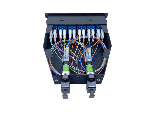 satın al 12 24 Fiber MPO MTP Kaset Plastik OM3 10G Aqua Erkek Çok Modlu Kablo Çevrimiçi üretim