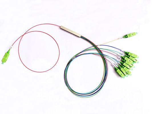 satın al Çelik Boru NAP Fiber Optik Bölücü G657A1 1x9 FTTR PLC Ayırıcı SC APC Konektörü Çevrimiçi üretim