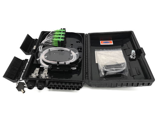 YINGDA 16 çekirdekli dış duvar montajlı fiber optik bölücü kutusu IP68 PC + ABS plastik NAP