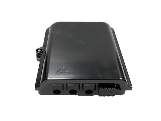 YINGDA 8Port Fiber Optic Splitter Kutusu FTTH Drop Kablo Dağıtım için Siyah 8 çekirdekli SC Allen vida UL94 V0