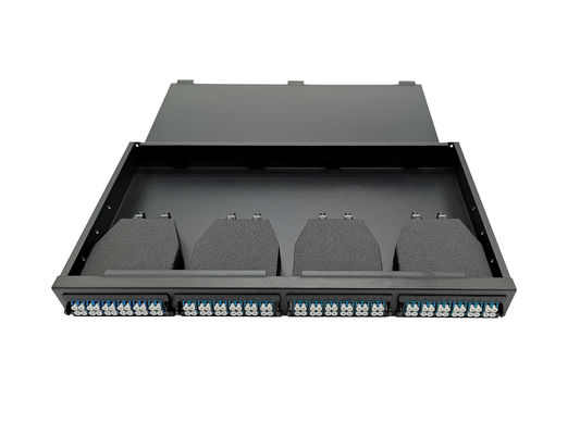 1U MTP MPO Kablo Patch Panel için Depolama Alanı Ağ-Fiber Kanalı