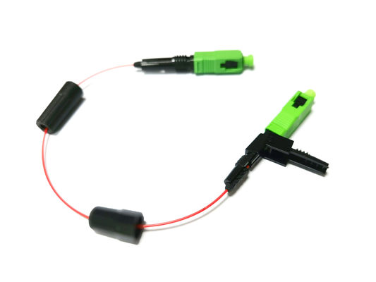 FTTH için yerleşik düşük kırılma indeksi eşleştirme jeli ile önceden cilalanmış fiber optik bitiş kutusu