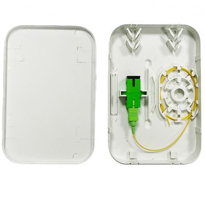 Plastik 1 çekirdek SC/APC Fiber Optic çıkış soket paneli Duvar montajı Fiber Optic bitiş kutusu Rossette NAP
