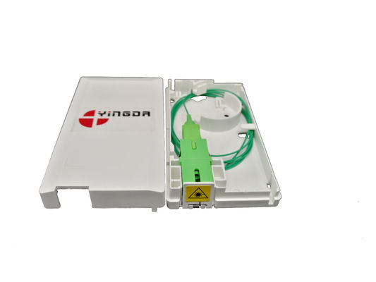 SC Simplex / LC Duplex Fiber Optic Termination Box ABS Fiber Duvar Soketi 1 çekirdek