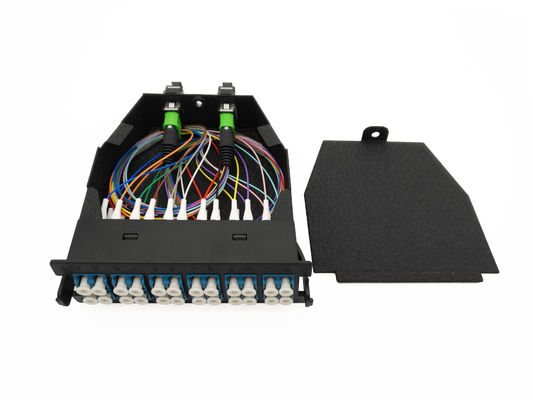 MTP MPO Kablosu 12 Fiber Kaseti Patch Panel için MPO Erkek Kadın LC Bağlantısı ile