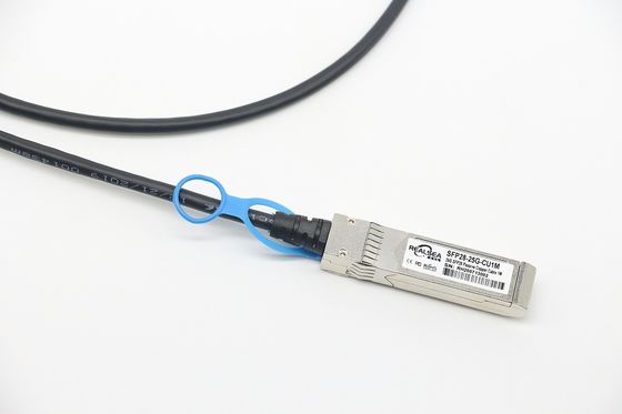 Düşük maliyetli Çözümler 25GBASE SFP28 DAC Kablosu 3 metrelik Pasif İki Aksyal Kablo 25G Ethernet için