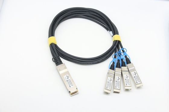 100G QSFP28 4x25G SFP28 DAC Twinax Kablosu Doğrudan Bağlantı Bakır Malzemesi Cisco ile Uyumlu