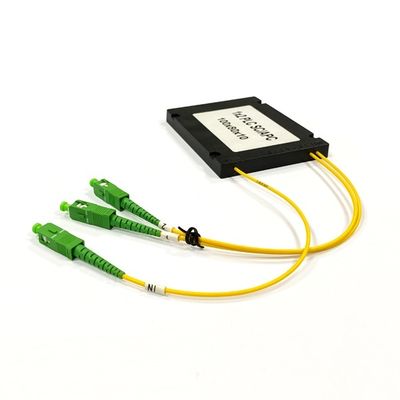 Tek Modlu FTTH Fiber Optik Ayırıcı 1X2 1X4 1X8, FTTH'de Kullanım İçin ABS Kutulu 2.0mm, FTTA Fiber Optik Ekipmanları