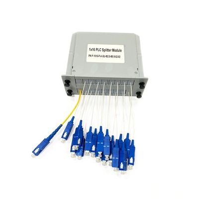 Telekomünikasyon sistemlerinde SC/UPC Bağlayıcı modülü ile yeni Fiber Optic PLC Splitter Plug-in tipi 1x16 LGX kart kutusu ekle
