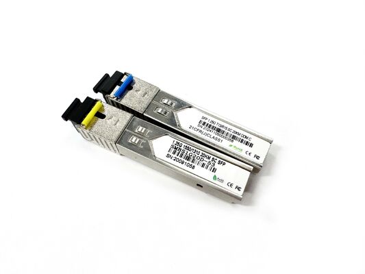 Fiber Optik Modül Fiyatı SFP-1.25G-LX 1.25G 20KM  SC Çift SFP 1310nm 1550nm 20KM  FTTX Telekom Veri Merkezi için SFP+