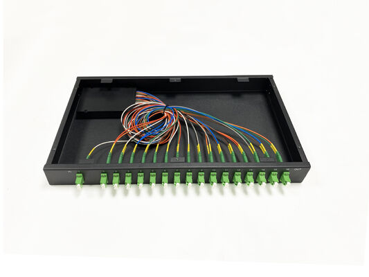 16 Port LC Fiber Optic Patch Panel ODF Rack Mount 19 Inch with 65dB Return Loss Kaygan Patch Panel