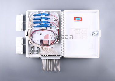16 Portlu Fiber Optik Sonlandırma Kutusu FDB0216G SC / APC PLC splitterli beyaz